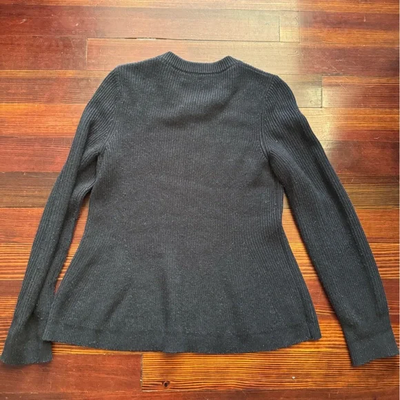 La Ligne Ribbed Wool, Silk And Cashmere-Blend Cardigan - Picture 4 of 5